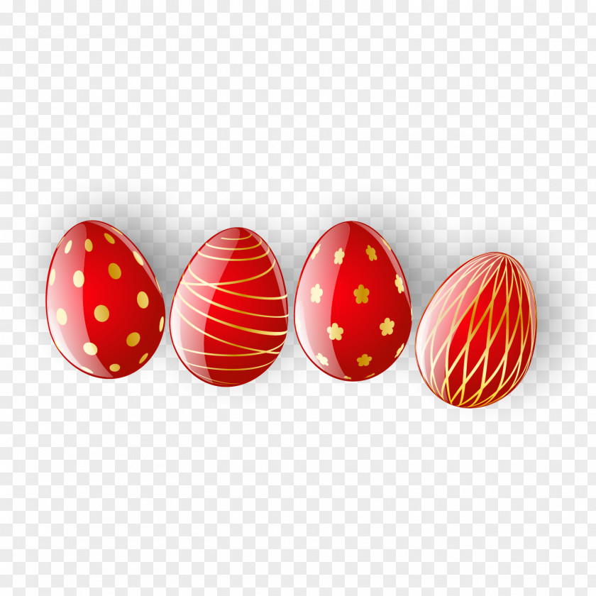 Red Easter Egg Vector PNG