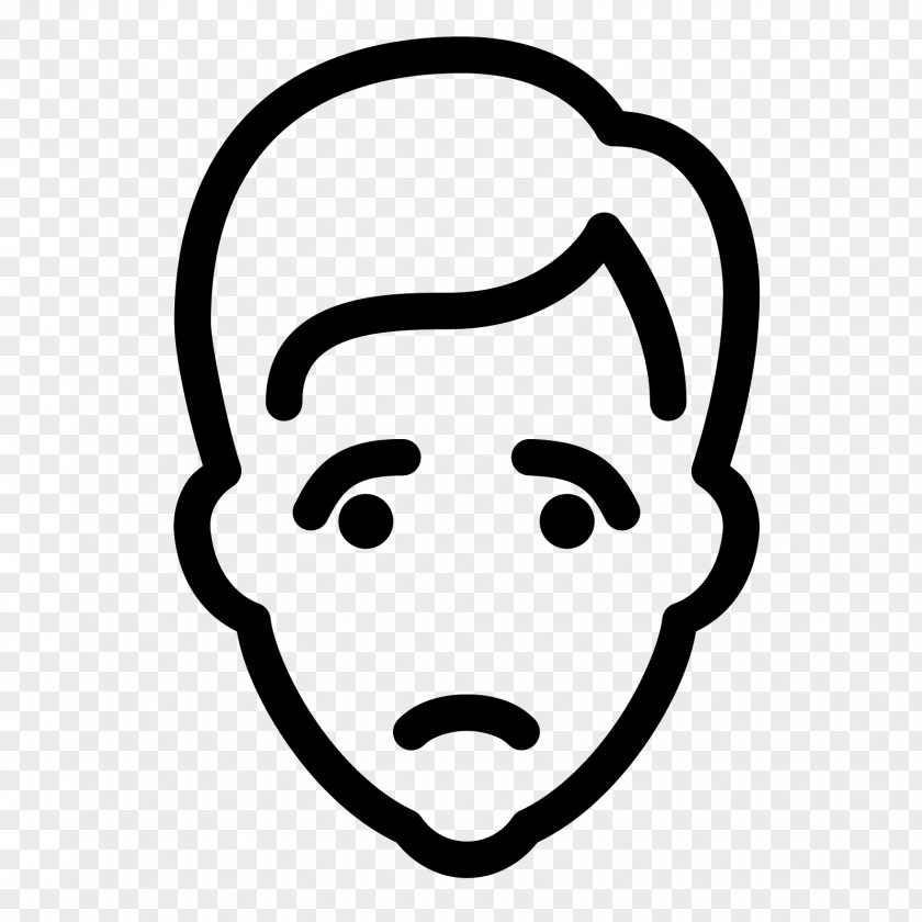 Sad Face Computer Font PNG