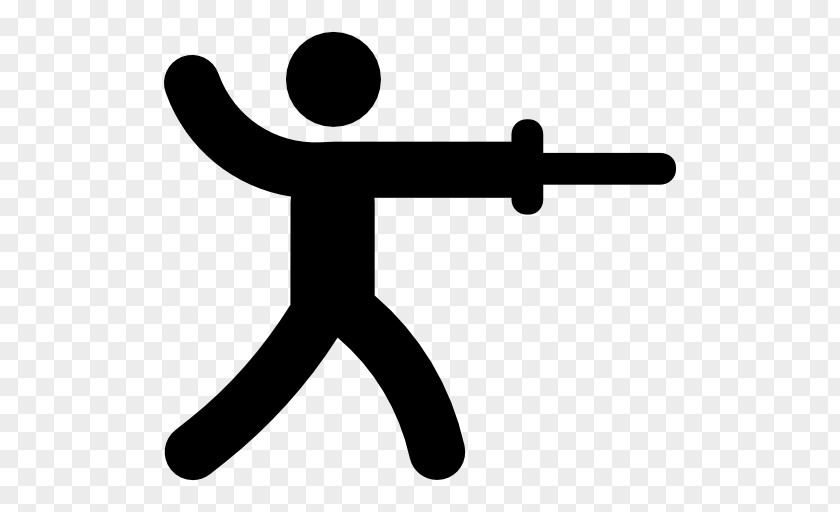 Sword Olympic Games Fencing Sport Stick Figure PNG