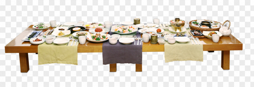 Table Cuisine Korean Gimbap Fried Chicken Bibimbap Zhajiangmian PNG