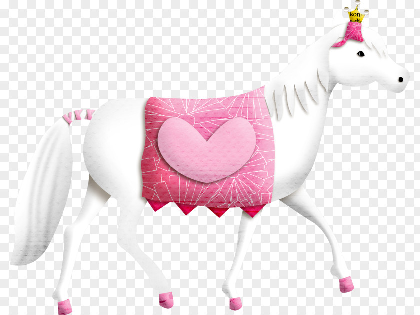 Cartoon White Horse Clip Art PNG