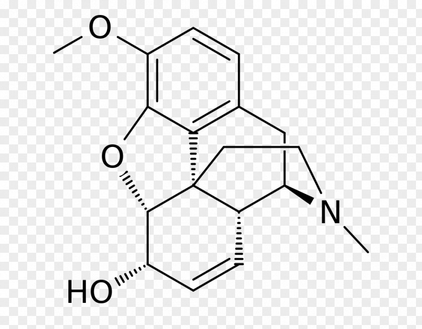 Codeine Morphine Opium Poppy Molecule Opioid PNG