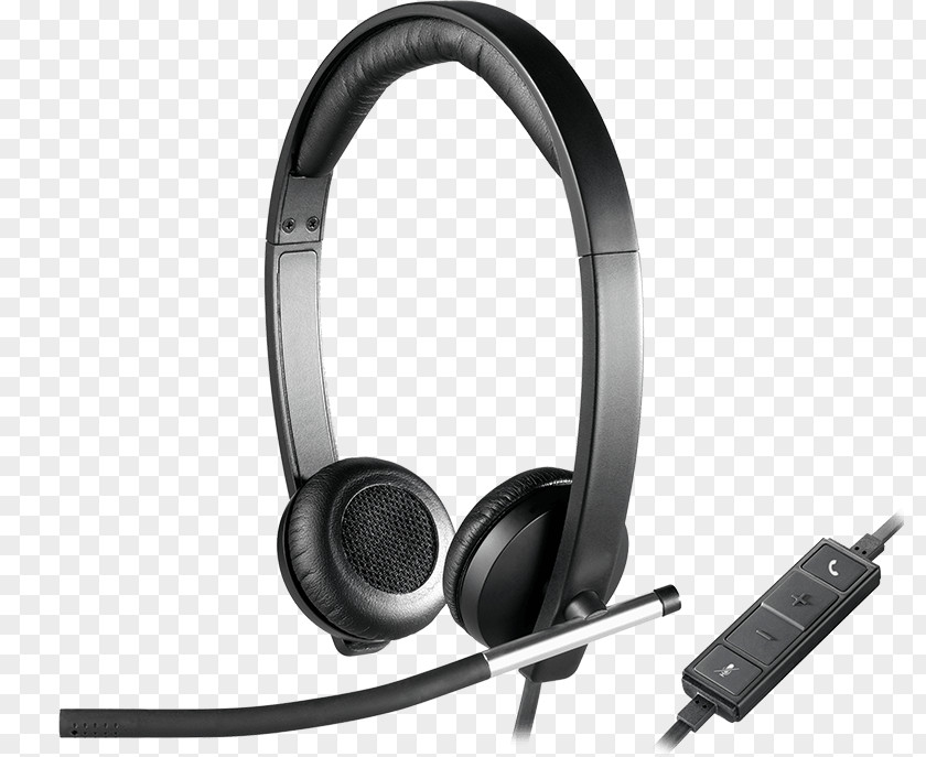 Fashion Headphones Logitech H650e H390 USB Headset W/Noise-Canceling Microphone PNG