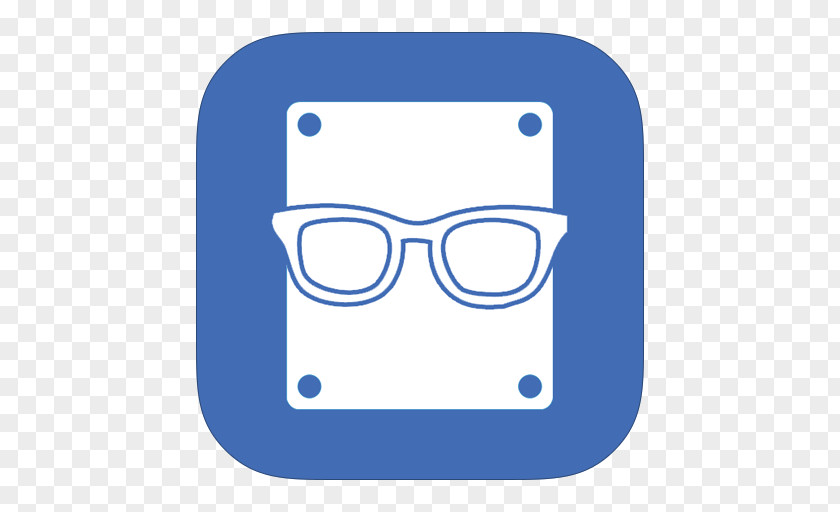 MetroUI Apps Speccy Blue Sunglasses Area Icon PNG