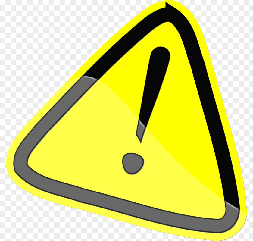 Signage Triangle Warning Sign Yellow PNG