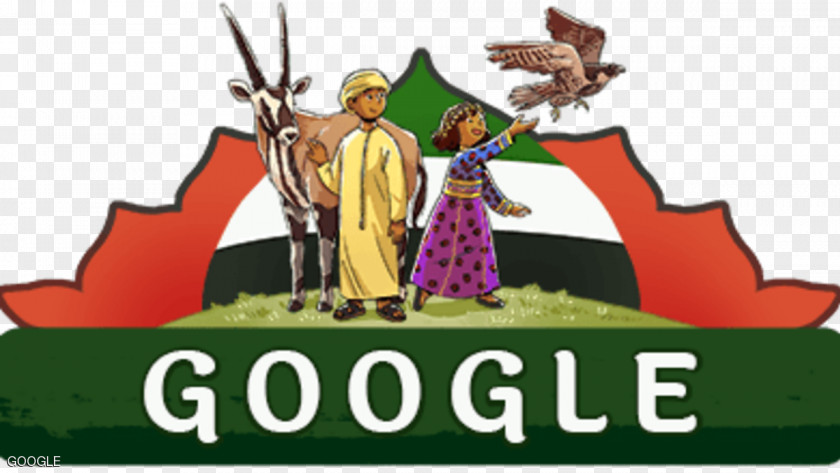 Dubai Abu Dhabi National Day Independence Google Doodle PNG