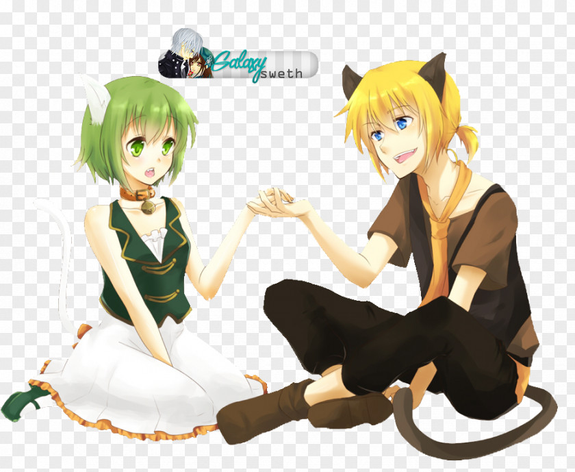 Family Cat Megpoid Vocaloid Hatsune Miku Kagamine Rin/Len PNG