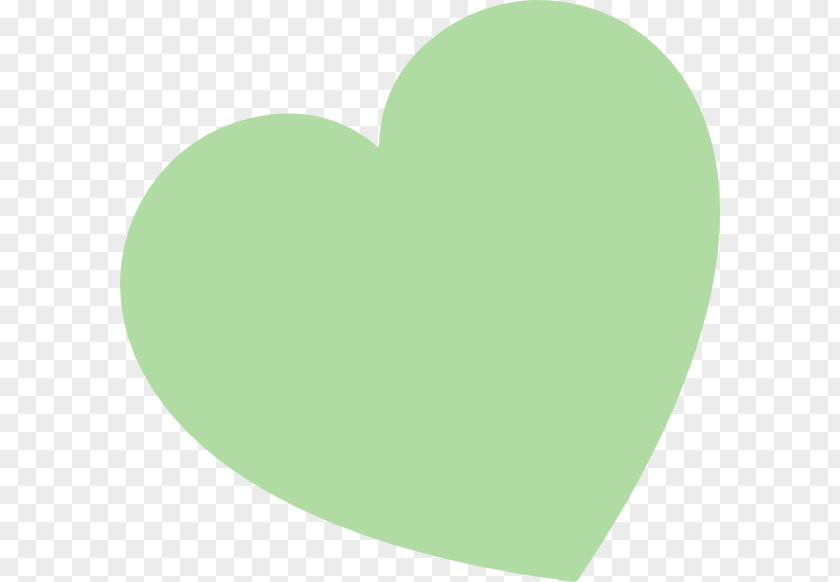 Heart Common Sage Green Clip Art PNG