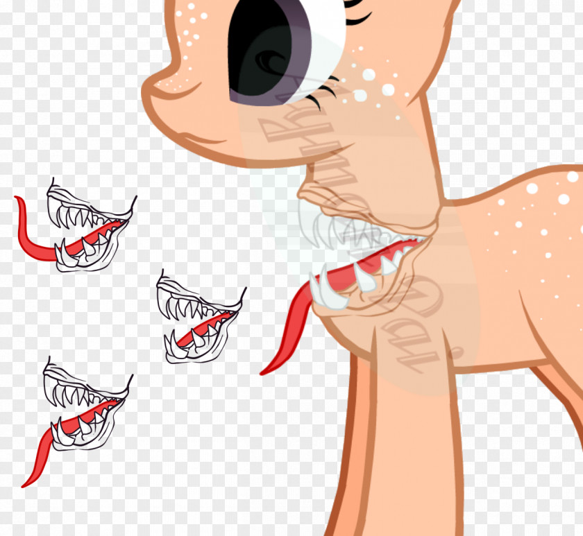 Pink Anti Sai Cream Horse My Little Pony Thumb Mouth PNG
