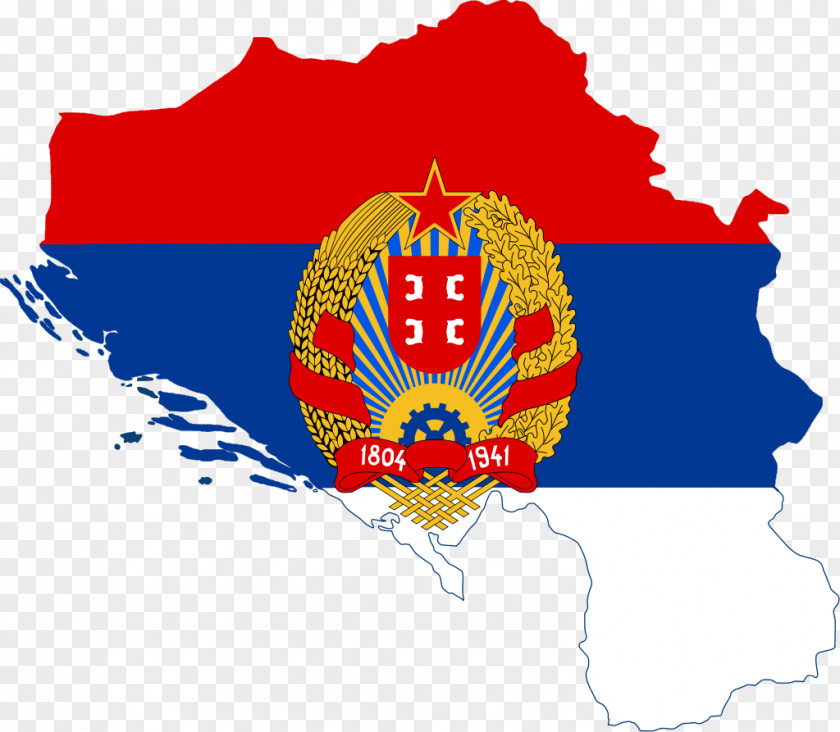 Serbia Map Kingdom Of Greater Socialist Republic And Montenegro PNG