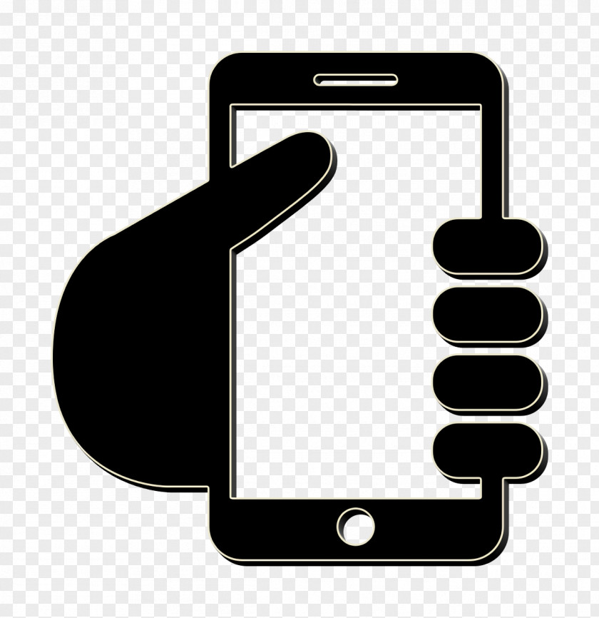 Smartphone Communication Device Tools And Utensils Icon Phone Icons Hand Graving PNG