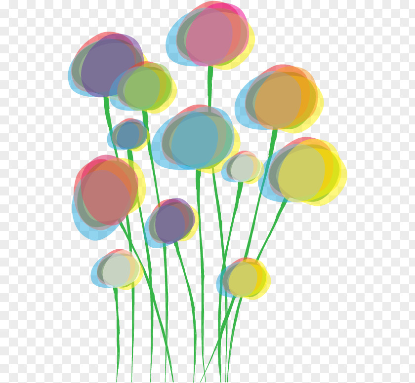 Vector Bouquet Color Glow Poppy Clip Art PNG