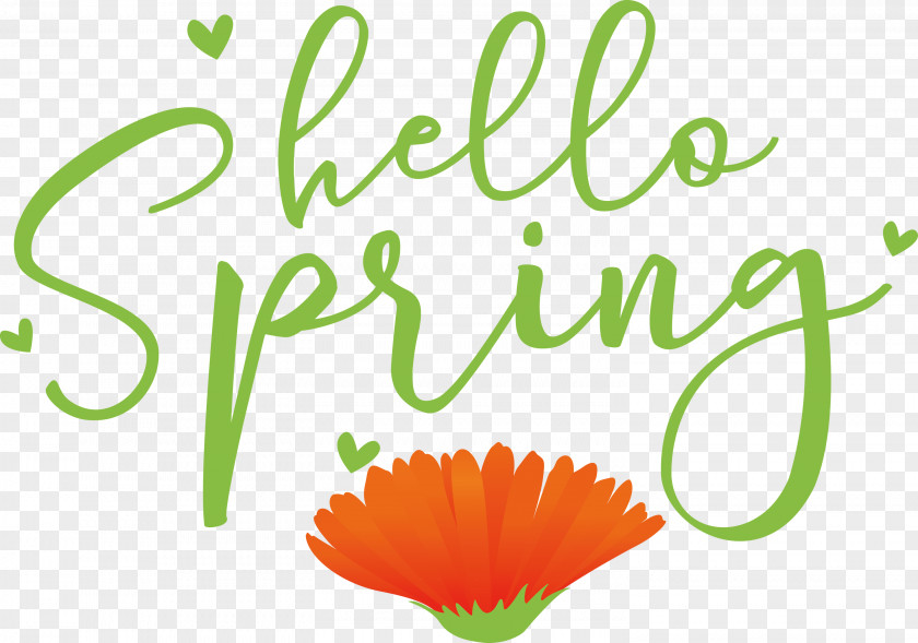 Hello Spring PNG