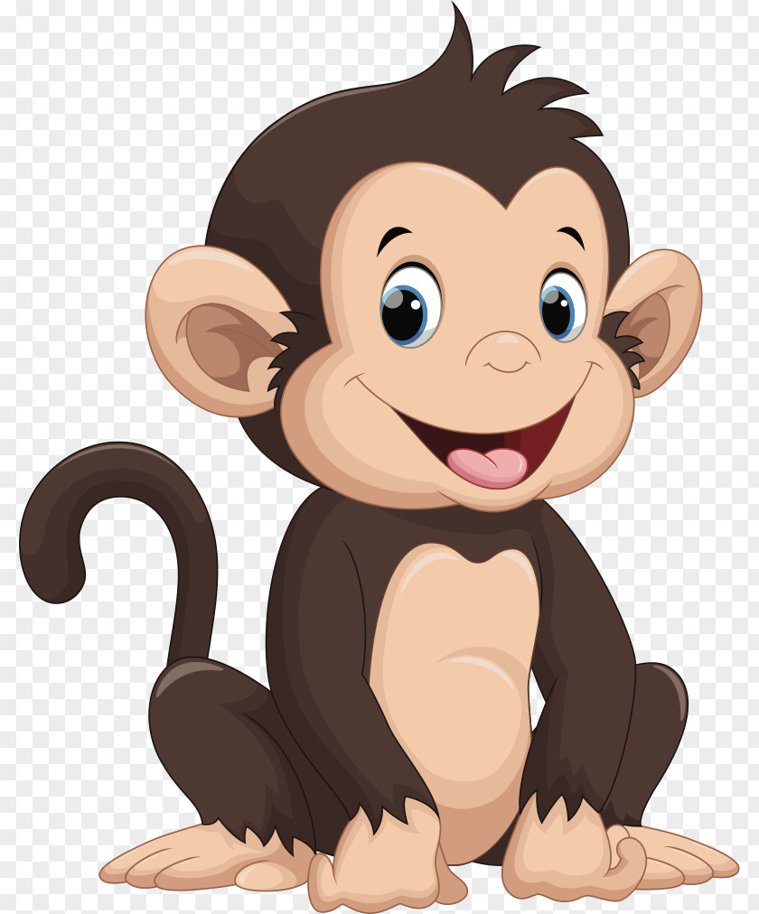 Monkey Clipart Vector Graphics Image Drawing Clip Art Cartoon PNG