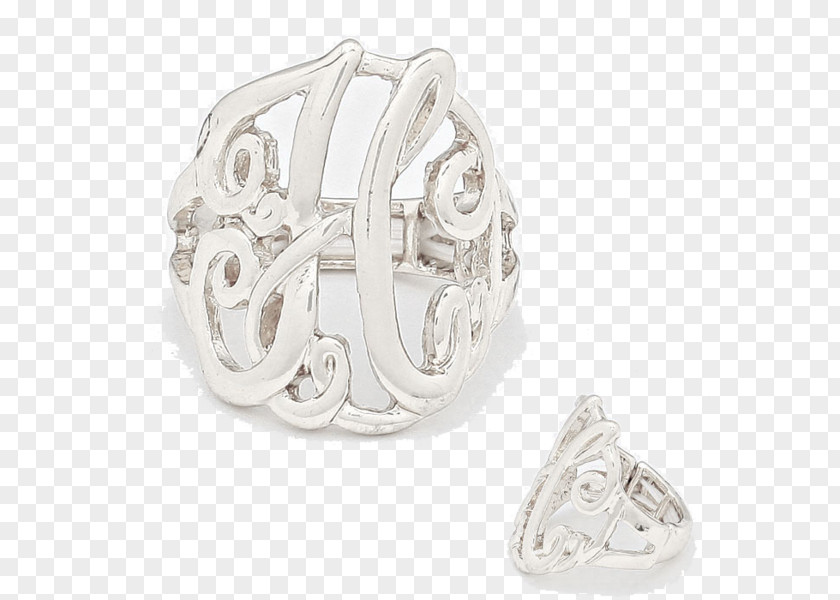 Monogram Rings Ring Silver Body Jewellery Platinum PNG