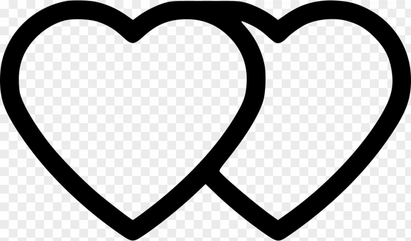 Symbol Line Art Love Black And White PNG