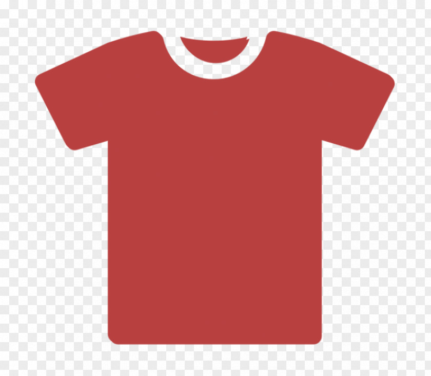 Top Maroon Casual T Shirt Icon Clothes Fill Fashion PNG