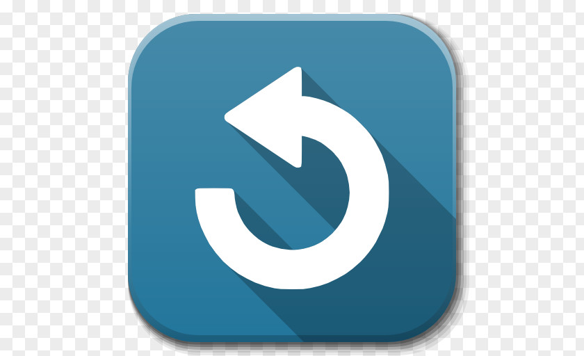 Apps Dialog Refresh Blue Angle Symbol Aqua PNG