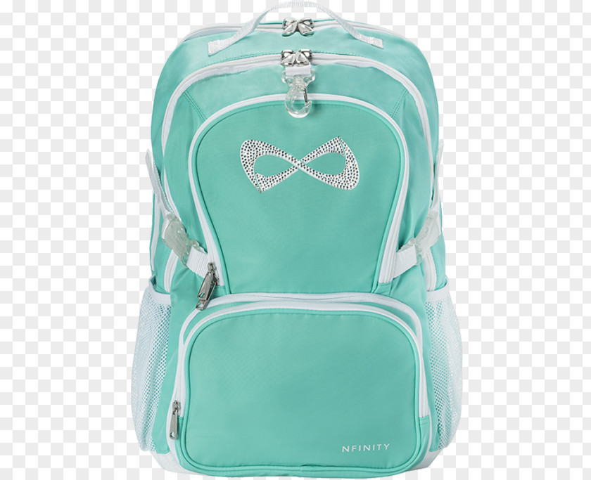 Custom Cheer Uniforms Nfinity Athletic Corporation Backpack Cheerleading Sparkle Teal PNG