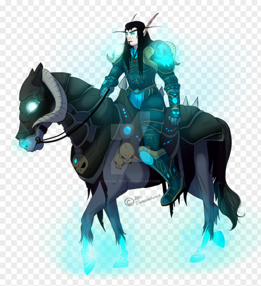 Death Knight Stallion Horse Tack Desktop Wallpaper Illustration PNG