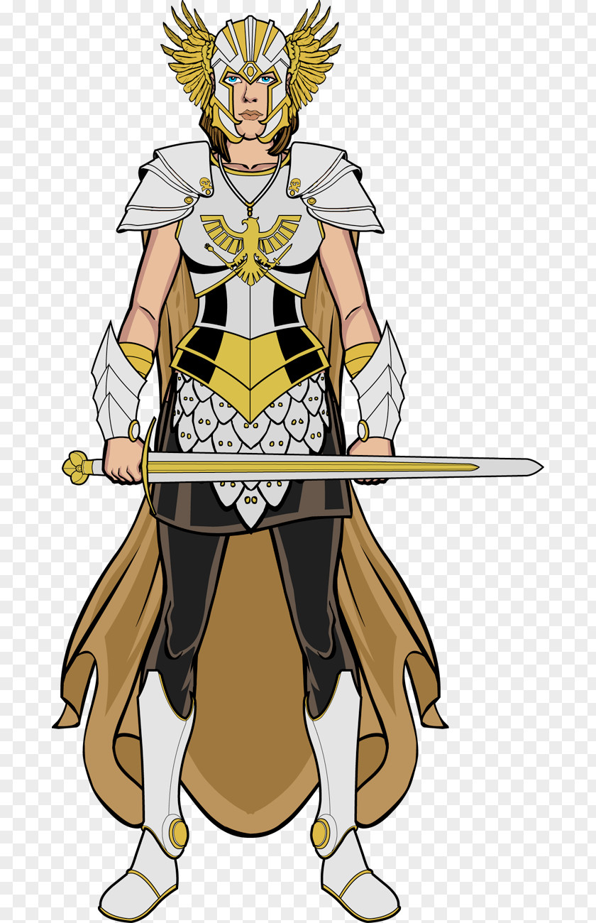 Fantasy Hero Costume Design Headgear Clip Art PNG