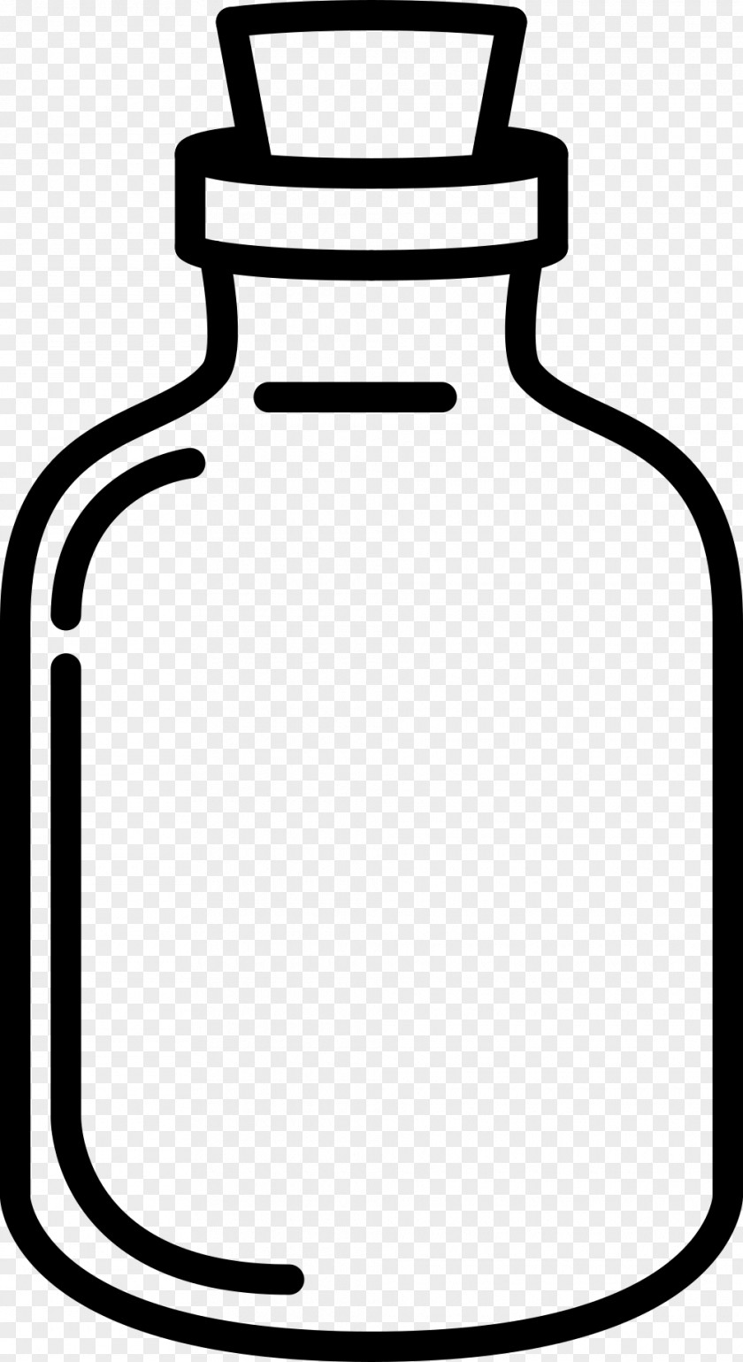 Glass Drawing Coloring Book Black And White Bottle PNG