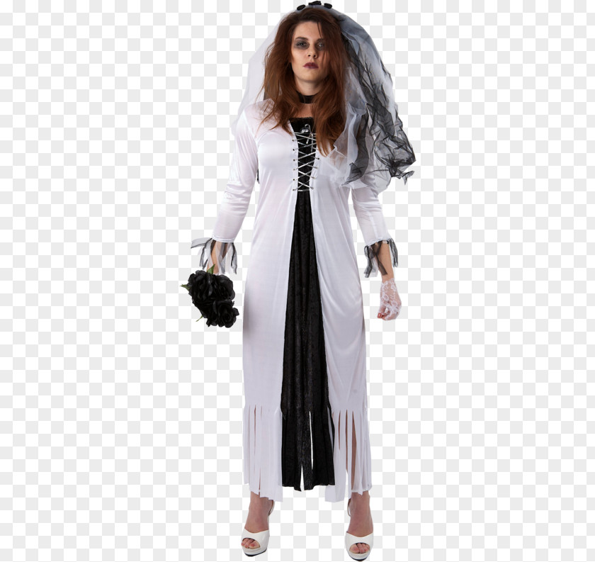 Lovelorn Corpse Bride Costume Party Clothing Dress PNG