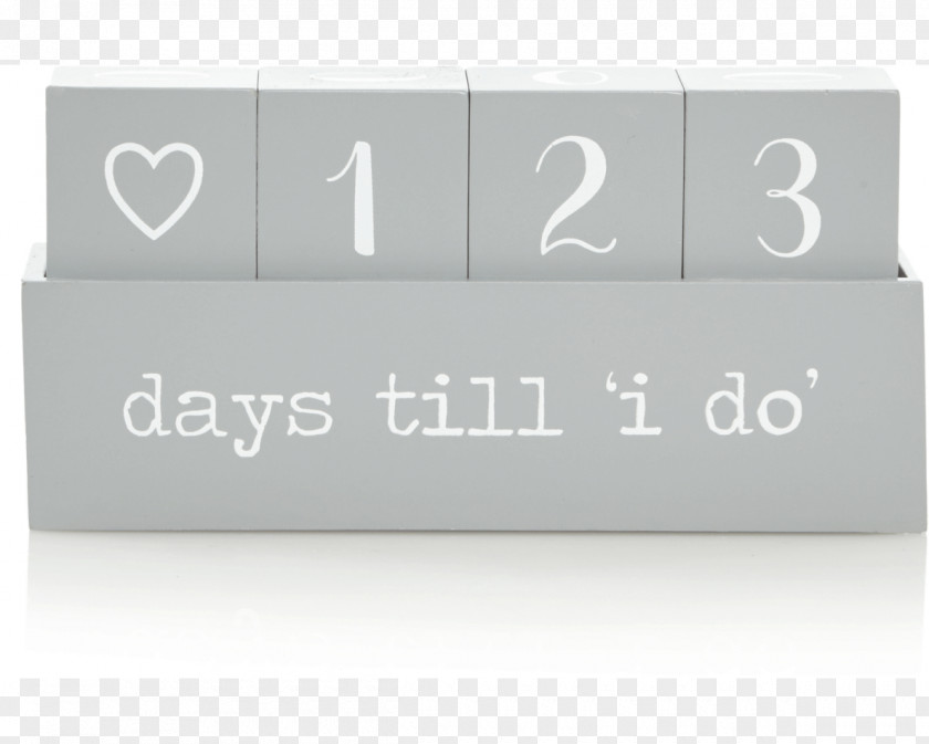 Wedding Countdown Calendar Gift Bride PNG