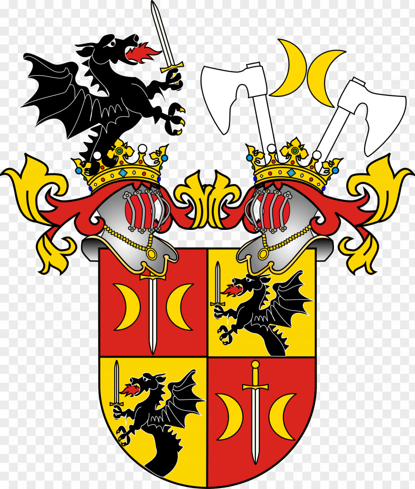 Dragon Poland Ostoja Coat Of Arms Herb Szlachecki Crest PNG