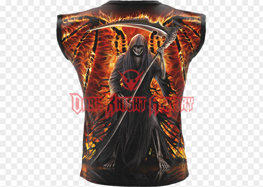 T-shirt Long-sleeved Clothing Death PNG