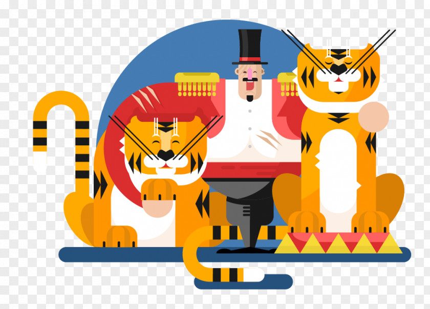 Tiger Royalty-free Circus Illustration PNG