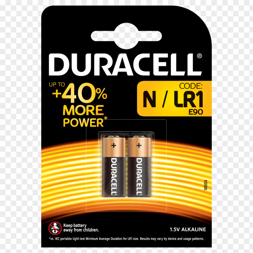 Alkaline Battery Duracell N A23 AA PNG