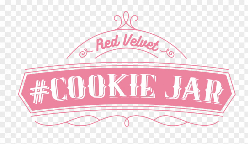 Red Velvet Pudding Cookies Logo Brand Font Pink M PNG