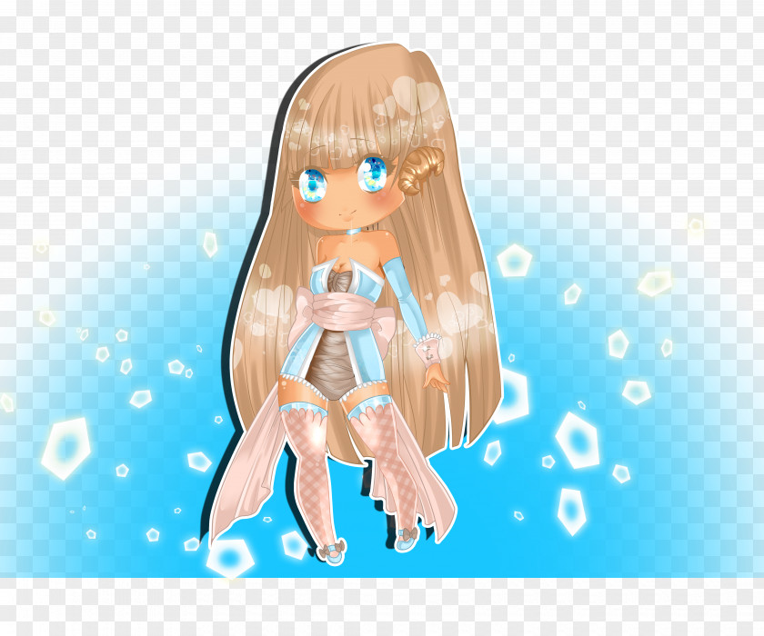 Сroissant Hair Doll Finger Skin PNG