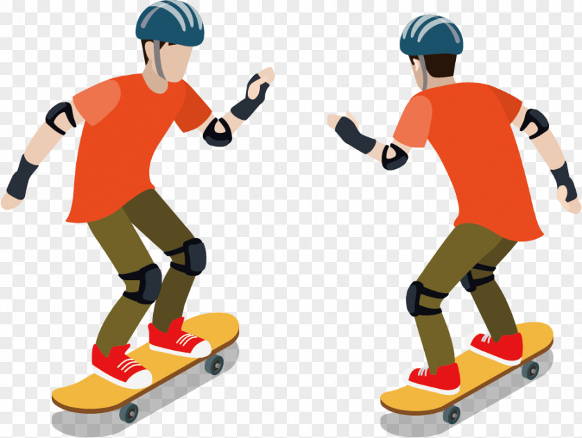 Skating Boy Ice Skateboard Clip Art PNG