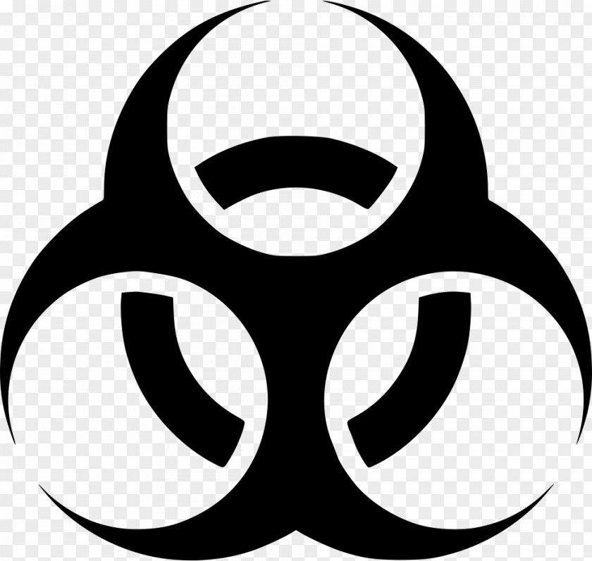 Biohazard Pennant Biological Hazard Symbol Sticker Decal Label PNG
