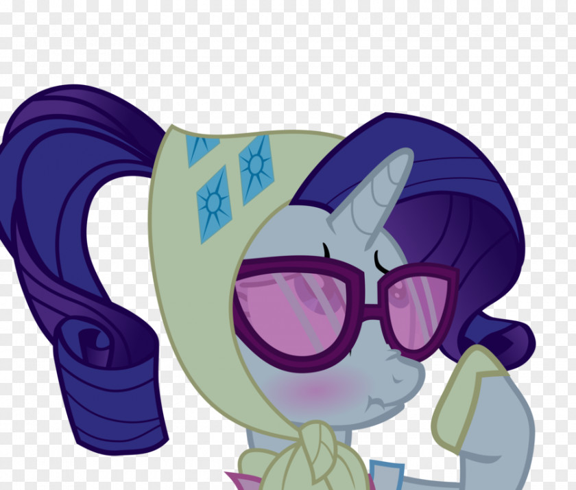 Horse Rarity Purple Glasses Character PNG