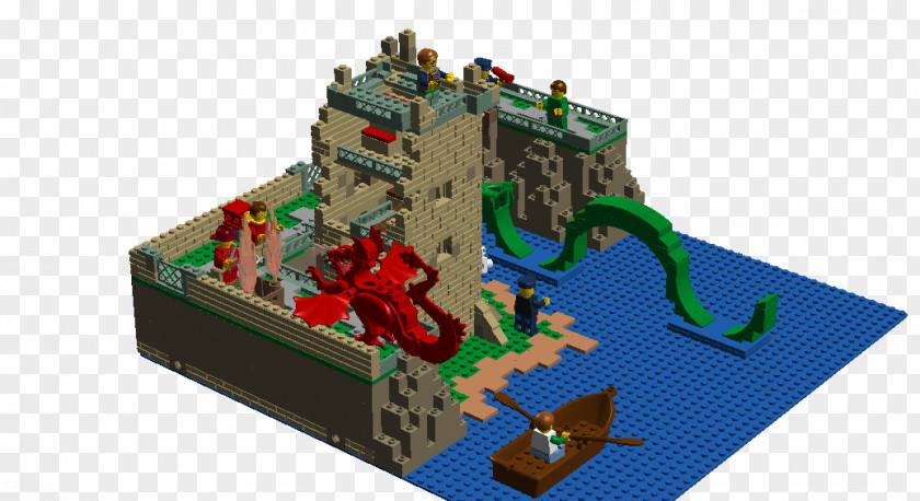 Monster Urquhart Castle Loch Ness LEGO PNG