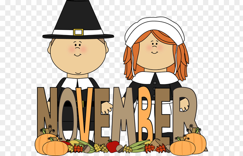 November Banner Cliparts Pilgrims Thanksgiving Mayflower Clip Art PNG