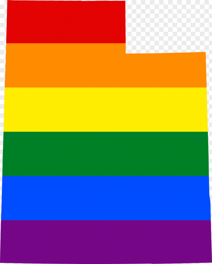 Pixel Flag Of Utah Rainbow LGBT Ohio PNG