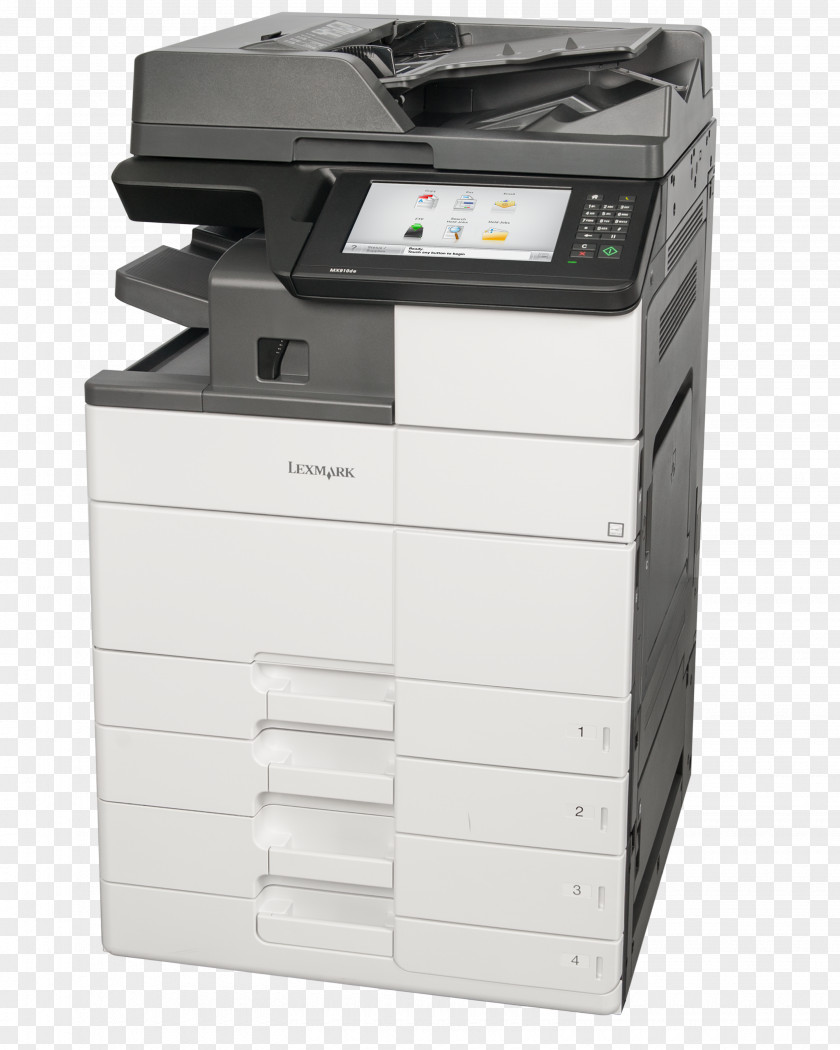 Printer Lexmark MX911DTE Laser 26Z0101 Multi-function Photocopier PNG