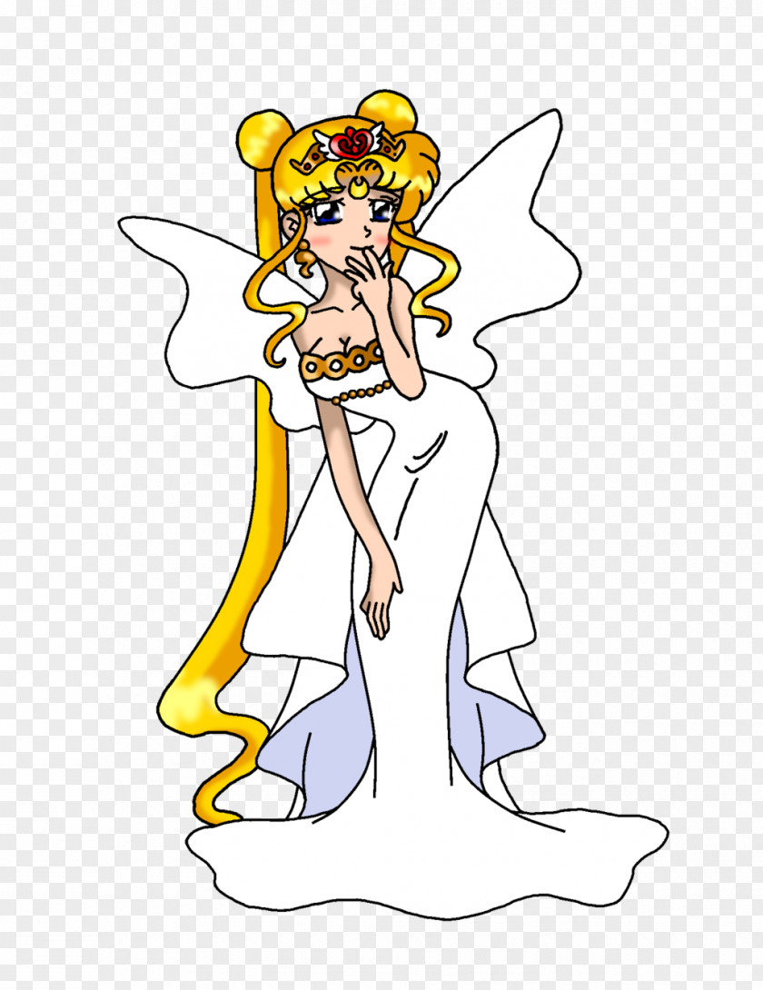7 Color Moon Cake Fairy Woman Line Art White Clip PNG