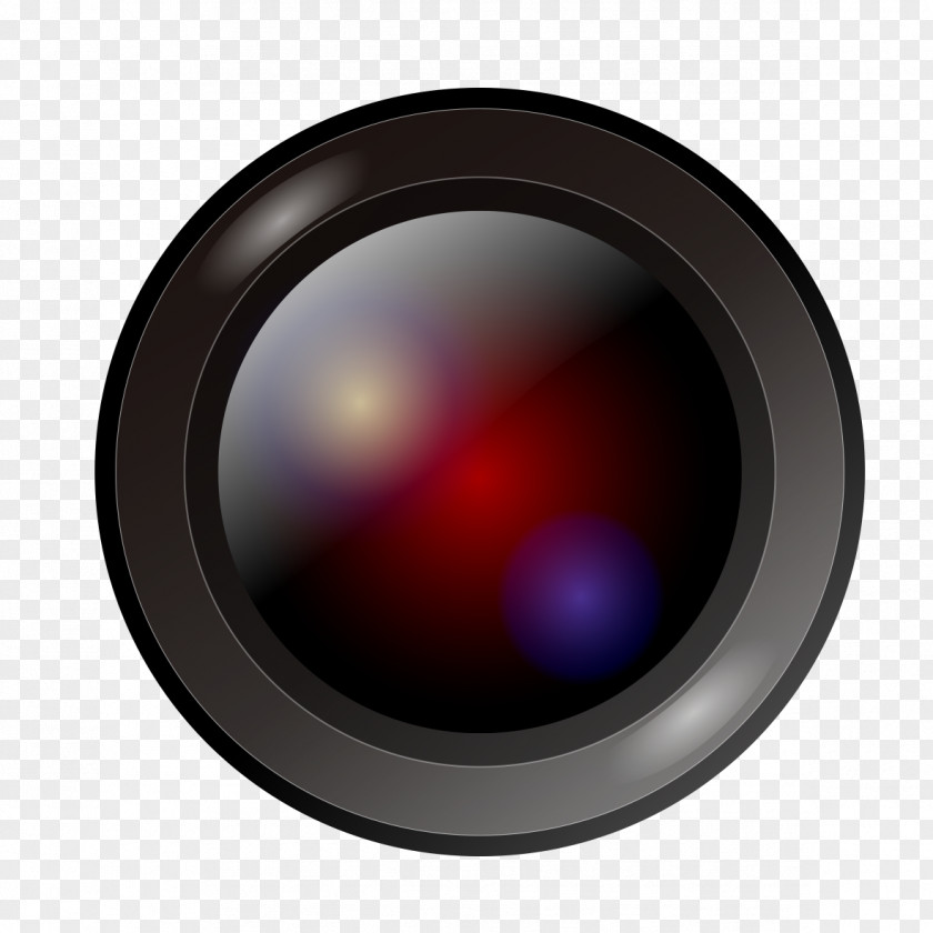 Black Camera Lens Logo PNG