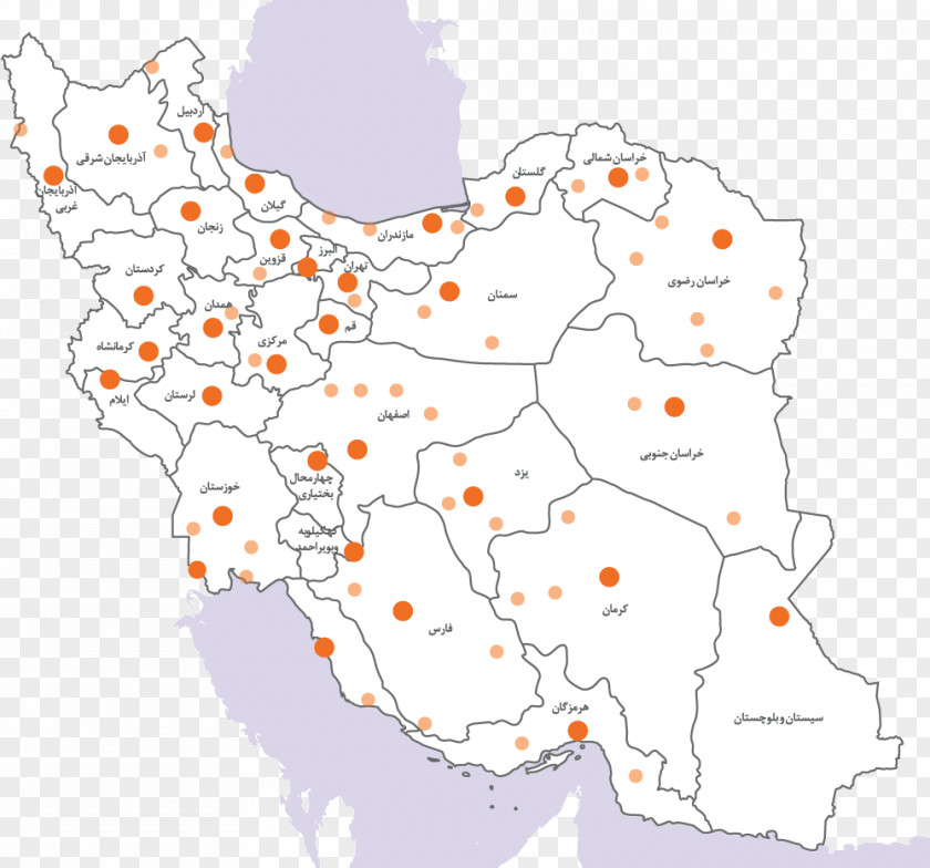 Map Iran Area LINE PNG