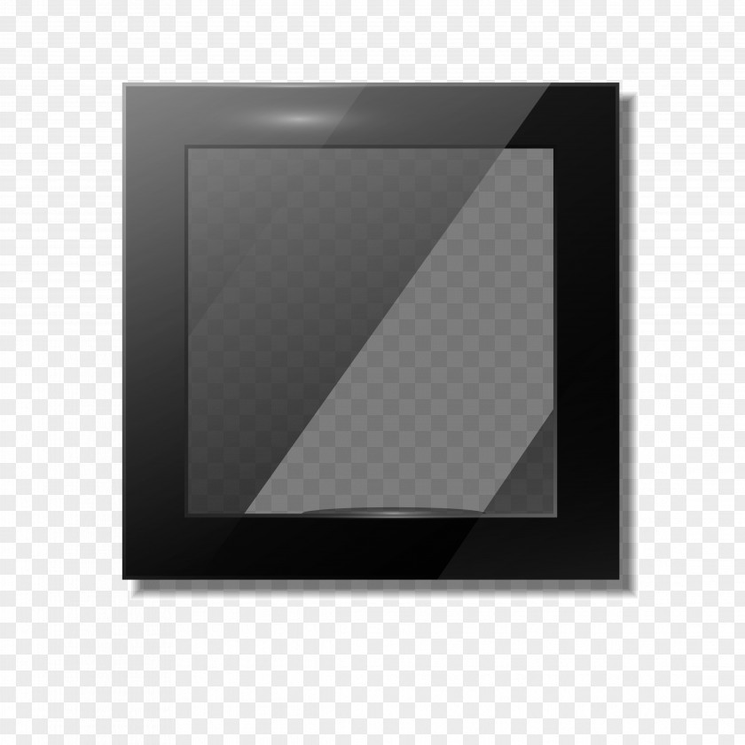 Mirror Hand-painted Effect Black And White Logo PNG