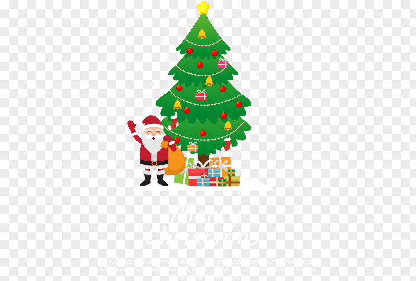 Send Gift Santa Claus Christmas Tree Ornament PNG