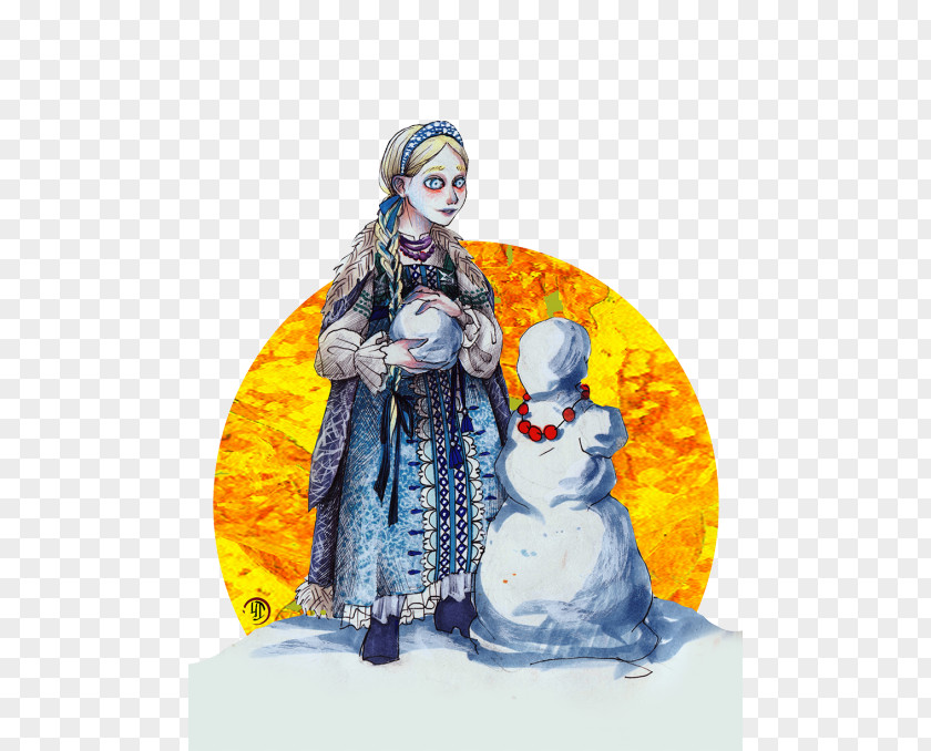 Slavonic Literature And Culture Day Snegurochka Ded Moroz Drawing Mitologia Eslava PNG
