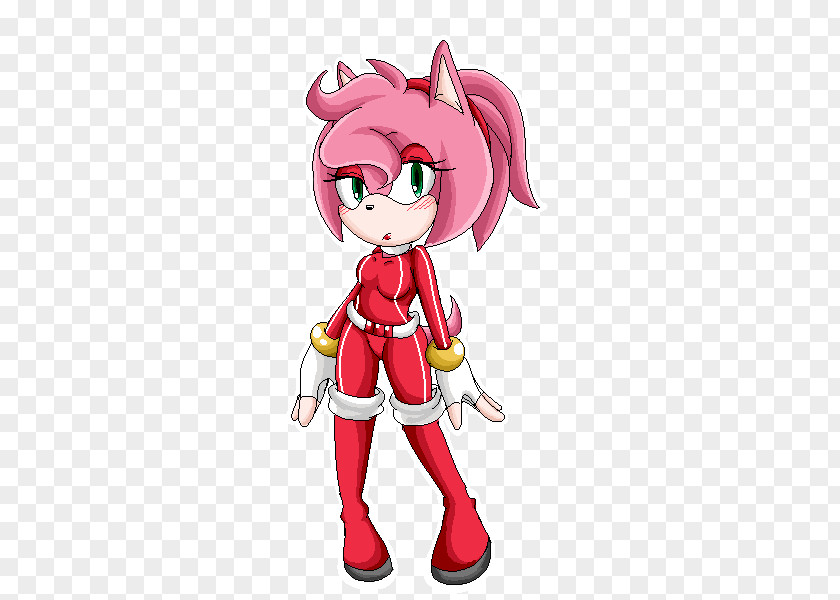 Sonic The Hedgehog Amy Rose Ariciul Pixel Art Silver PNG