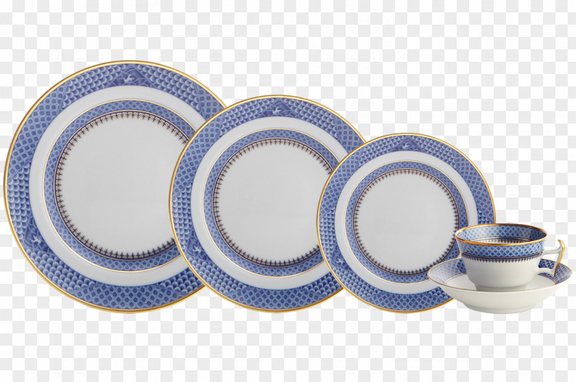 Dinner Plate Cobalt Blue Porcelain Tableware PNG