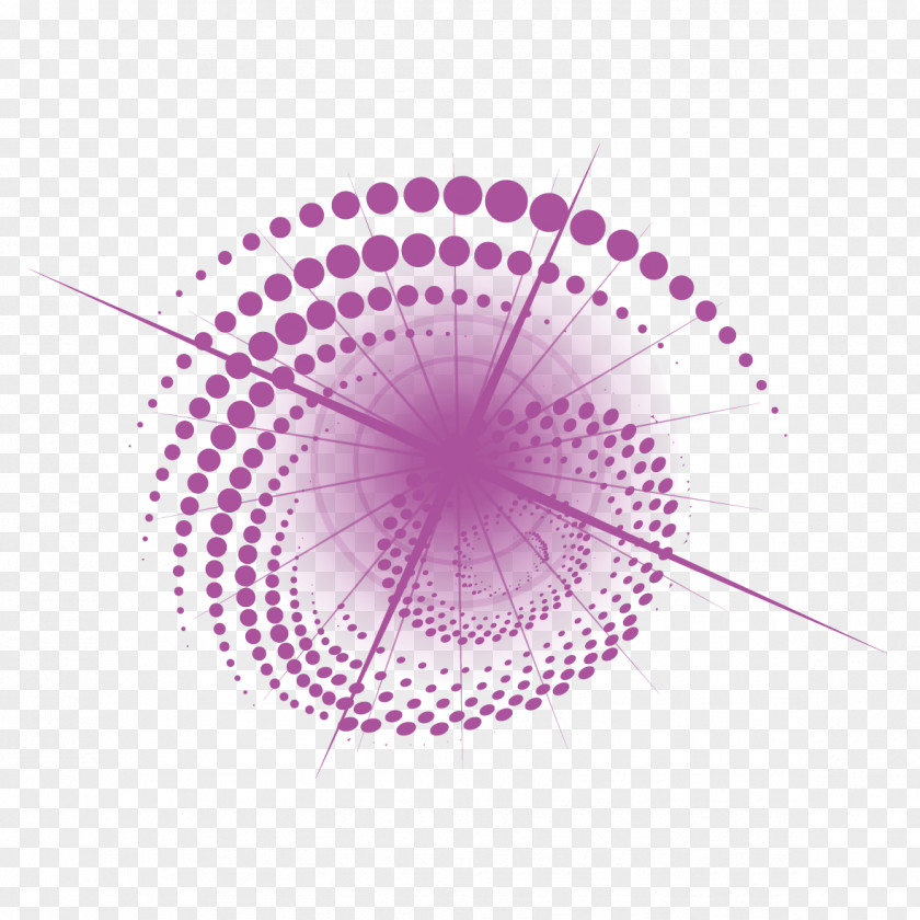 Dots And Lines Halftone Abstract Art PNG